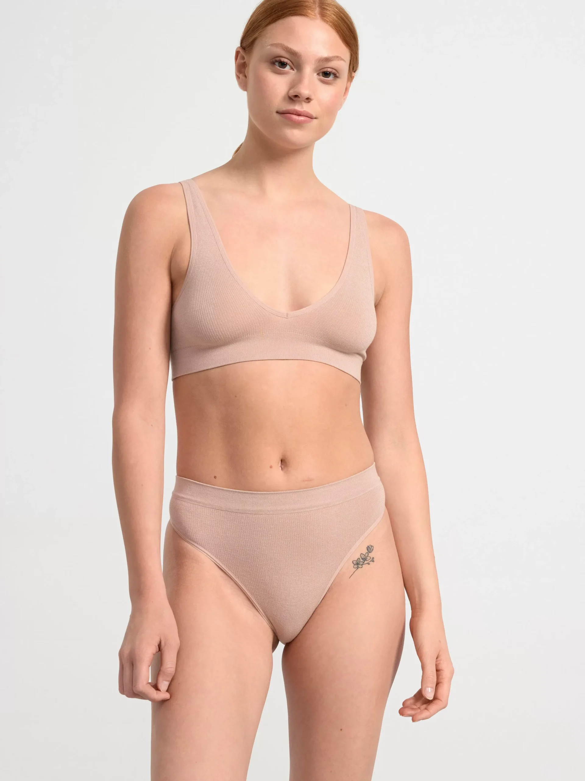 Bh>Lindex Seamless Mjuk Bh Beige