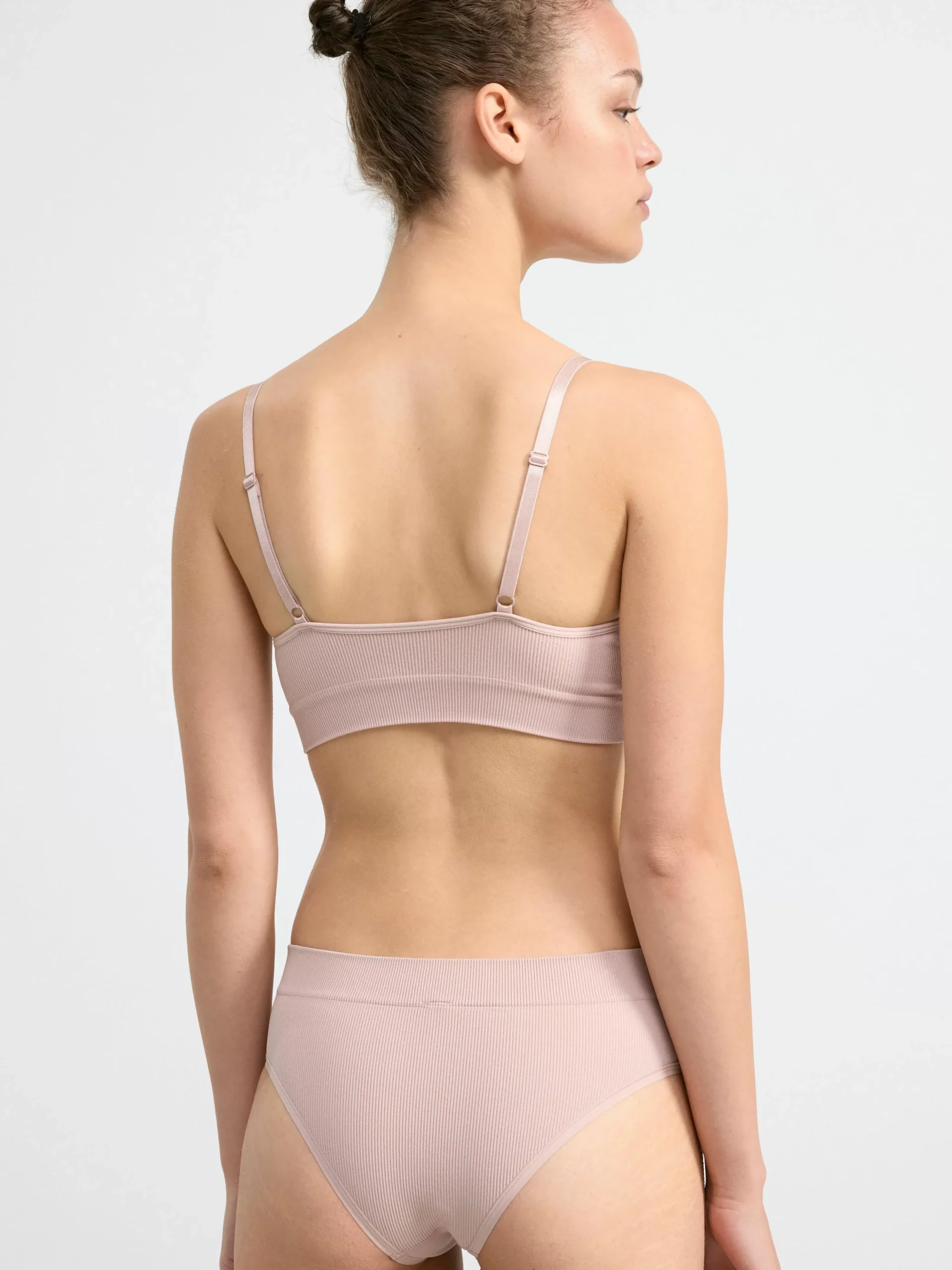 Bh>Lindex Seamless Push-Up Bh Light Dusty Pink