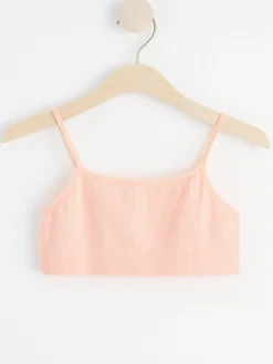 Underkläder>Lindex Seamless Ribbad Kort Topp Light Coral