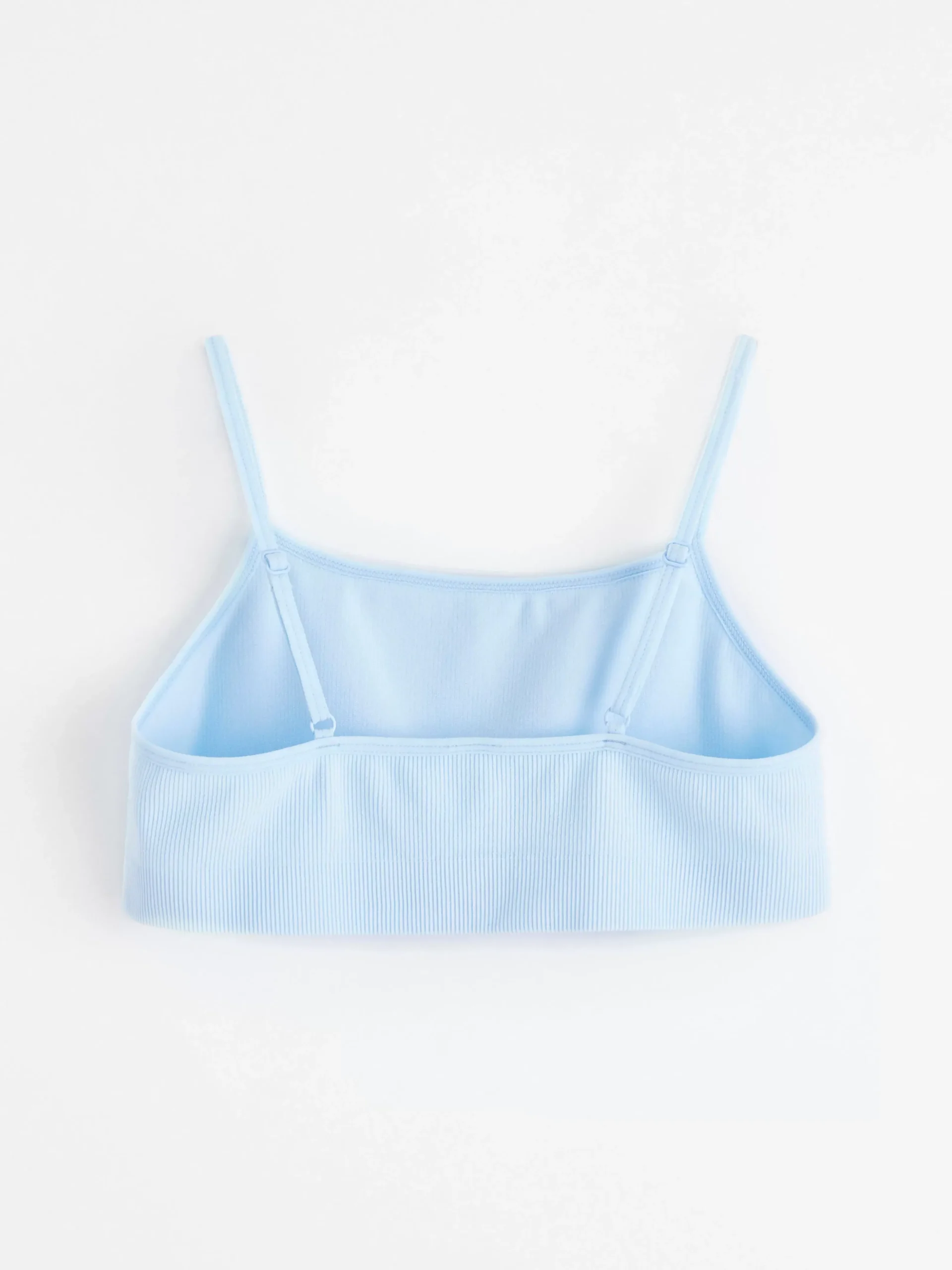 Underkläder>Lindex Seamless Ribbad Kort Topp Light Blue