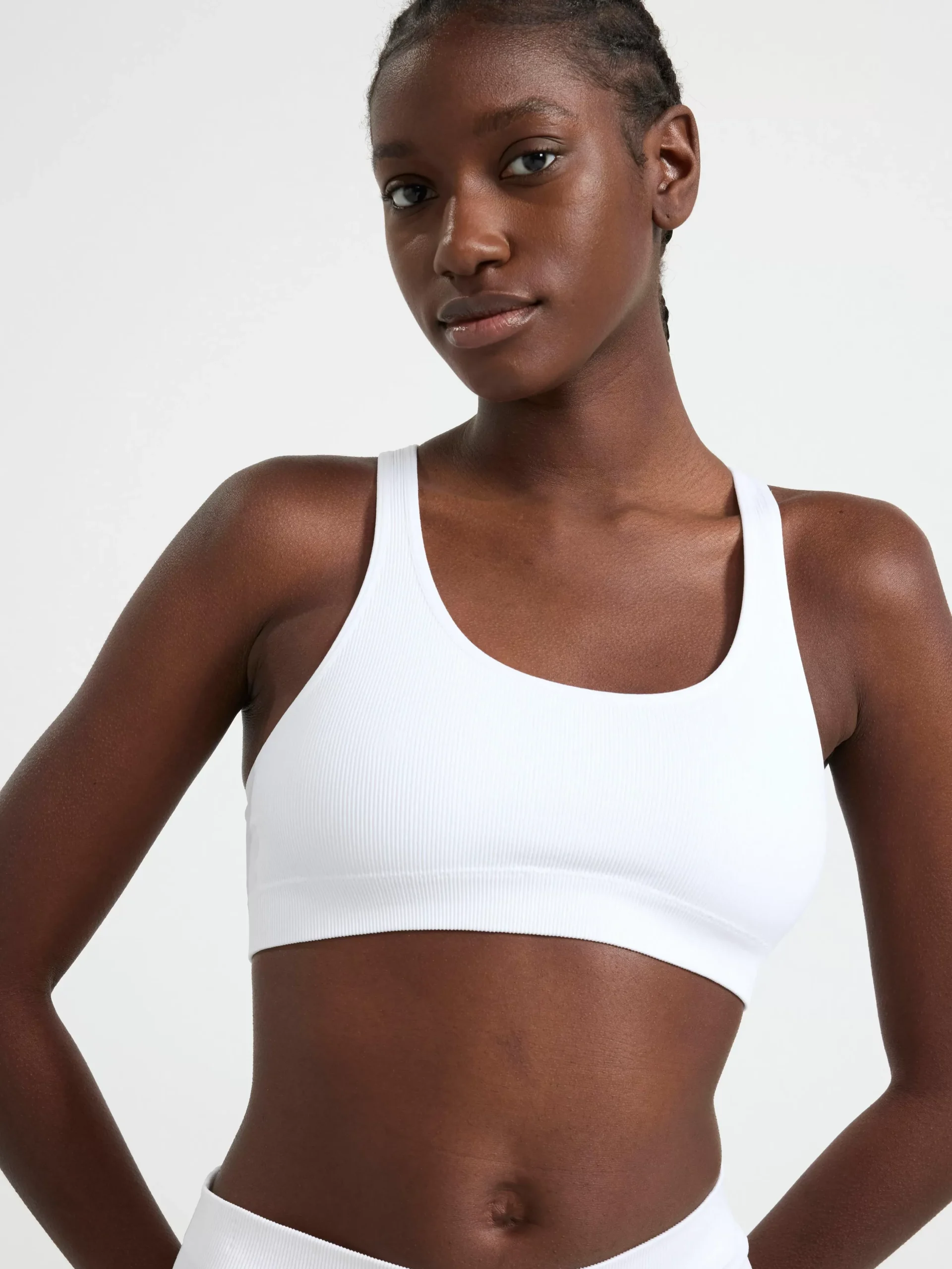 Bh>Lindex Seamless Ribbad Soft Bh White