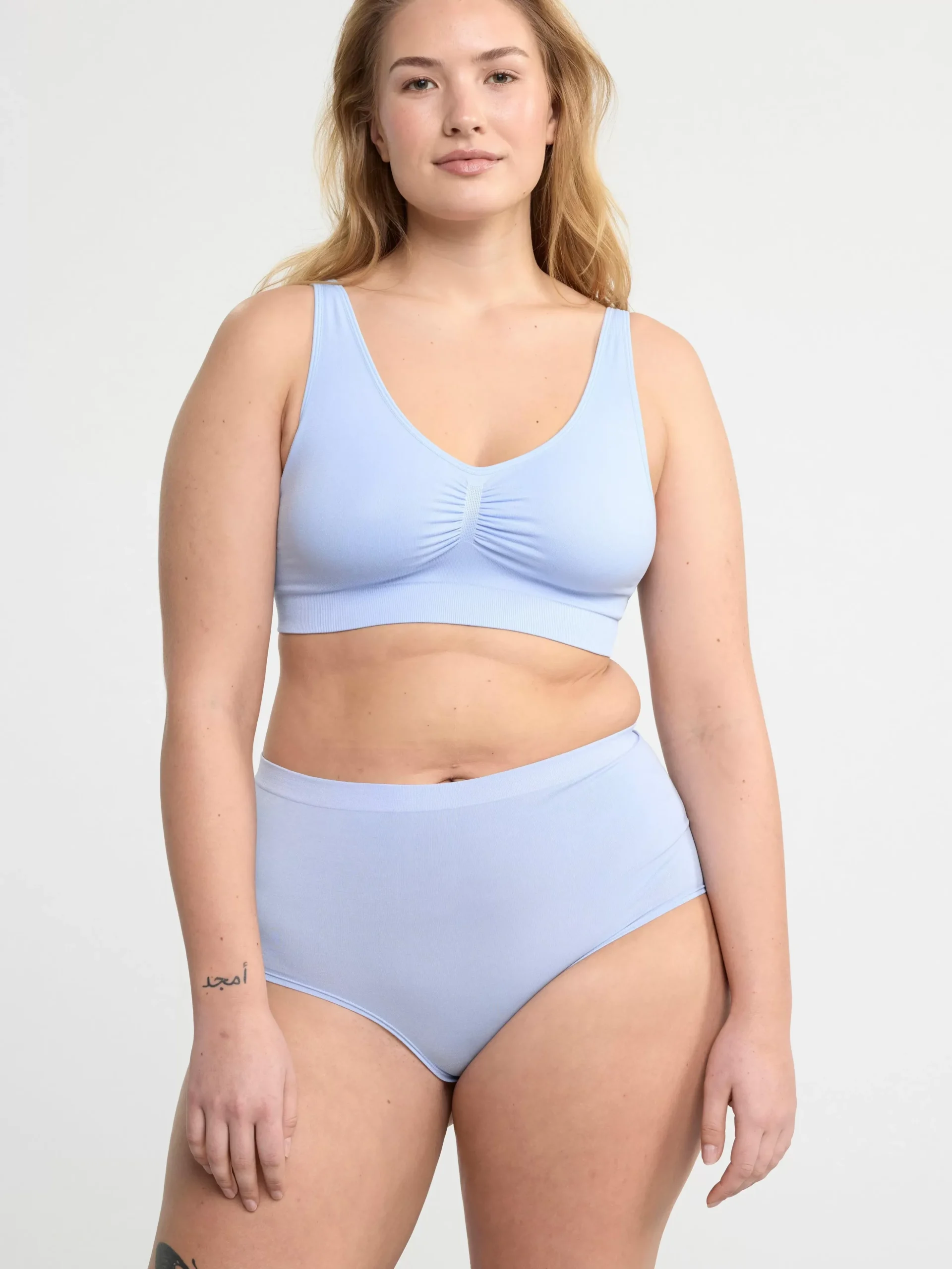 Bh>Lindex Seamless Soft Bh Light Dusty Blue