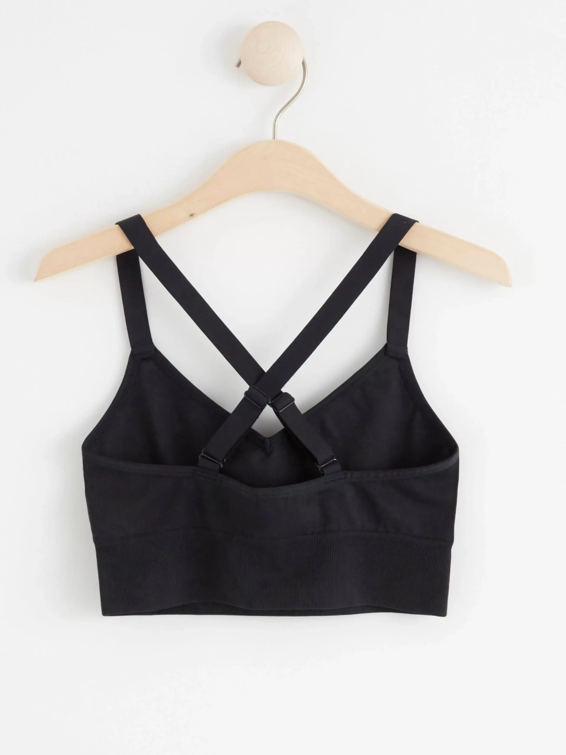 Träningskläder>Lindex Seamless Sport Bh Light Support Black