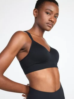 Träningskläder>Lindex Seamless Sport Bh Light Support Black