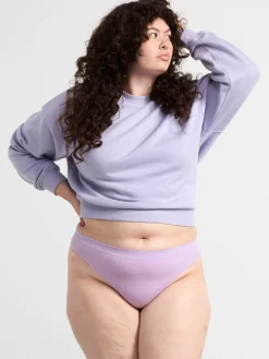 Trosor>Lindex Seamless Stringtrosa Med Normalhog Midja Light Lilac