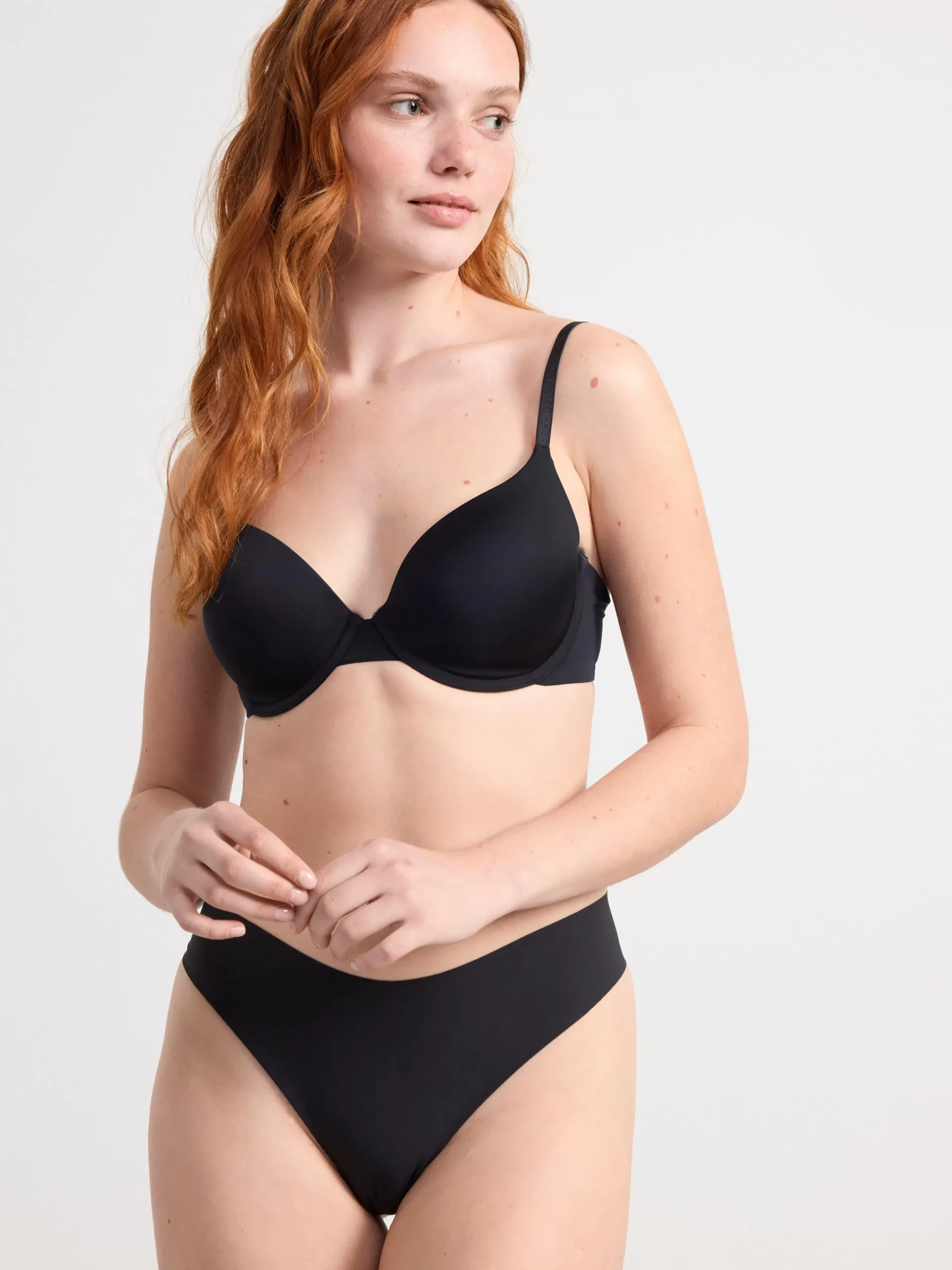 Trosor>Lindex Seamless Stringtrosa Regular Waist Black