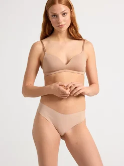 Trosor>Lindex Seamless Stringtrosa Regular Waist Beige