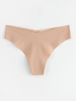 Trosor>Lindex Seamless Stringtrosa Regular Waist Beige