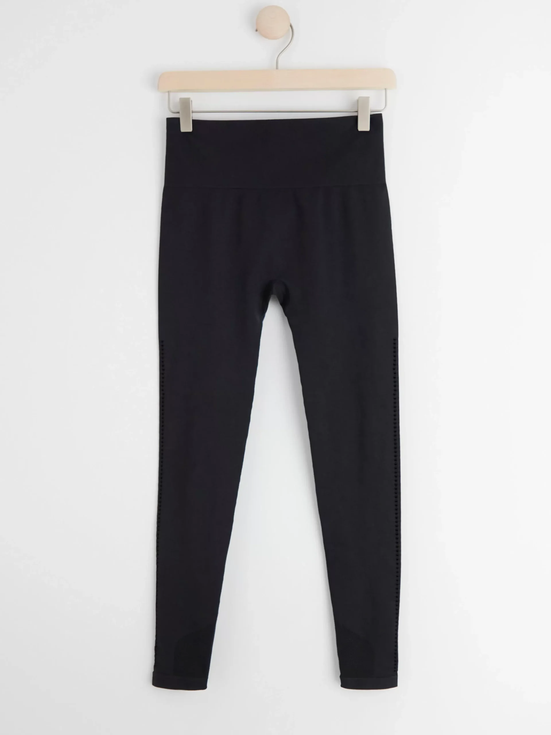 Träningskläder>Lindex Seamless Traningsleggings Med Haldetaljer Black