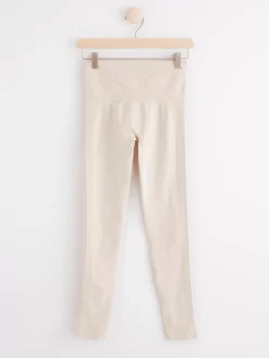 Träningskläder>Lindex Seamless Traningstights Light Dusty Beige
