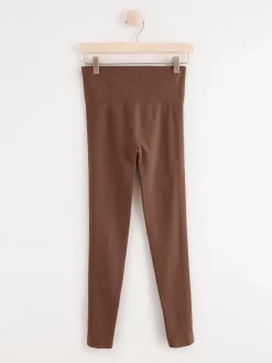 Träningskläder>Lindex Seamless Traningstights Dark Dusty Brown
