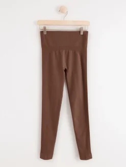 Träningskläder>Lindex Seamless Traningstights Dark Dusty Brown