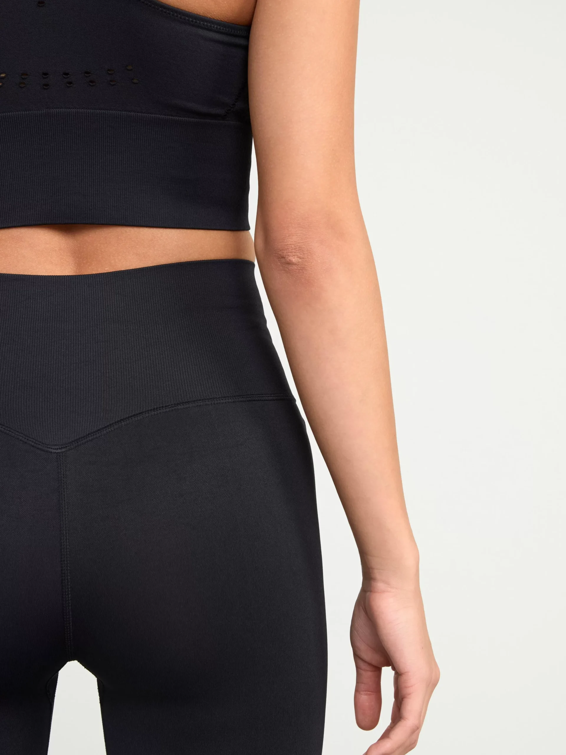 Träningskläder>Lindex Seamless Traningstights Black