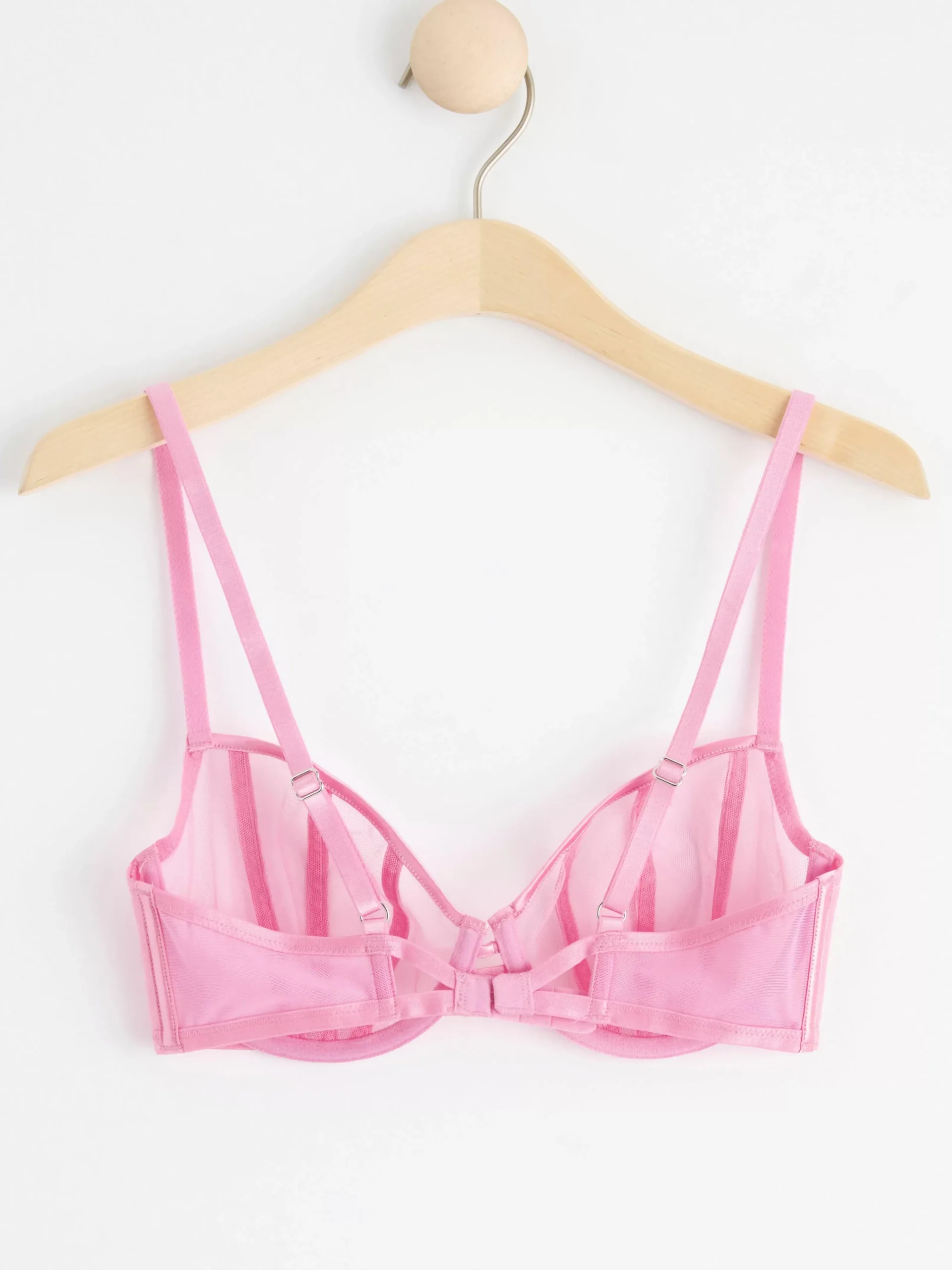 Bh>Lindex Senna Ovadderad Bh Med Mesh Light Pink