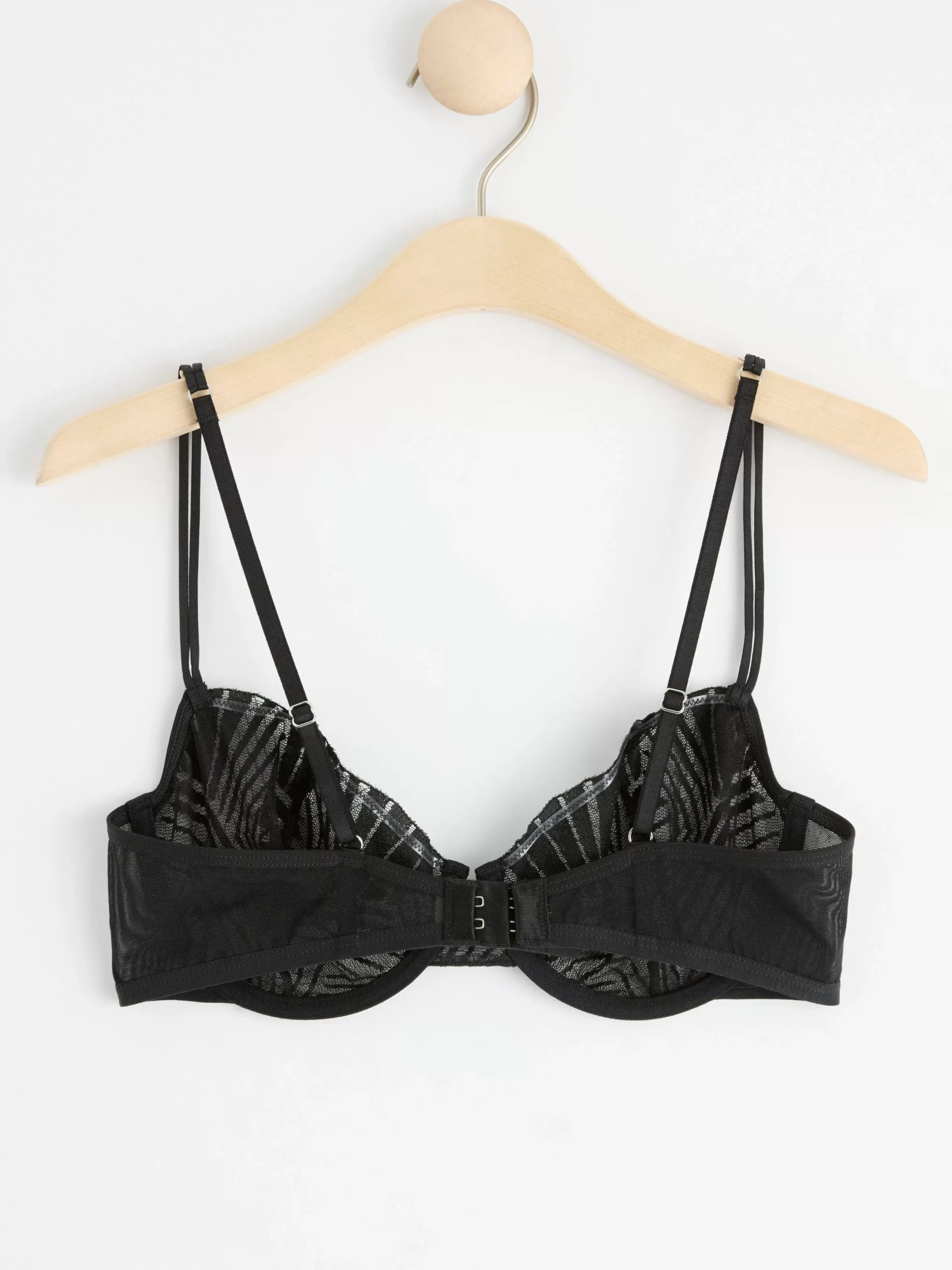 Bh>Lindex Senna Ovadderad Bh Med Spets Black