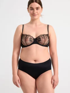 Bh>Lindex Senna Ovadderad Bh Med Spets Black