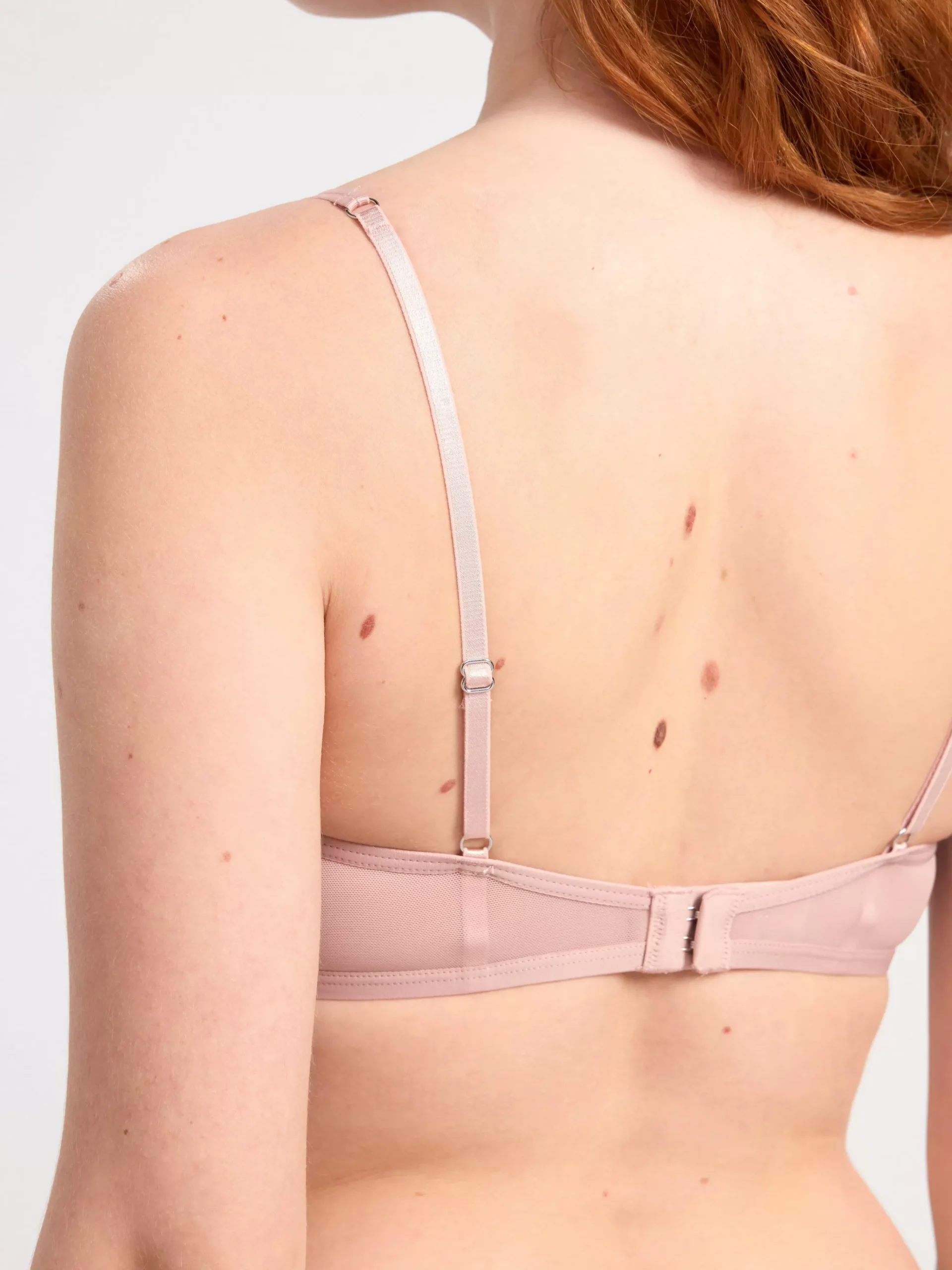 Bh>Lindex Senna Ovadderad Bh Med Spets Light Dusty Pink
