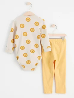Set>Lindex Set Med Body Och Leggings Light Beige