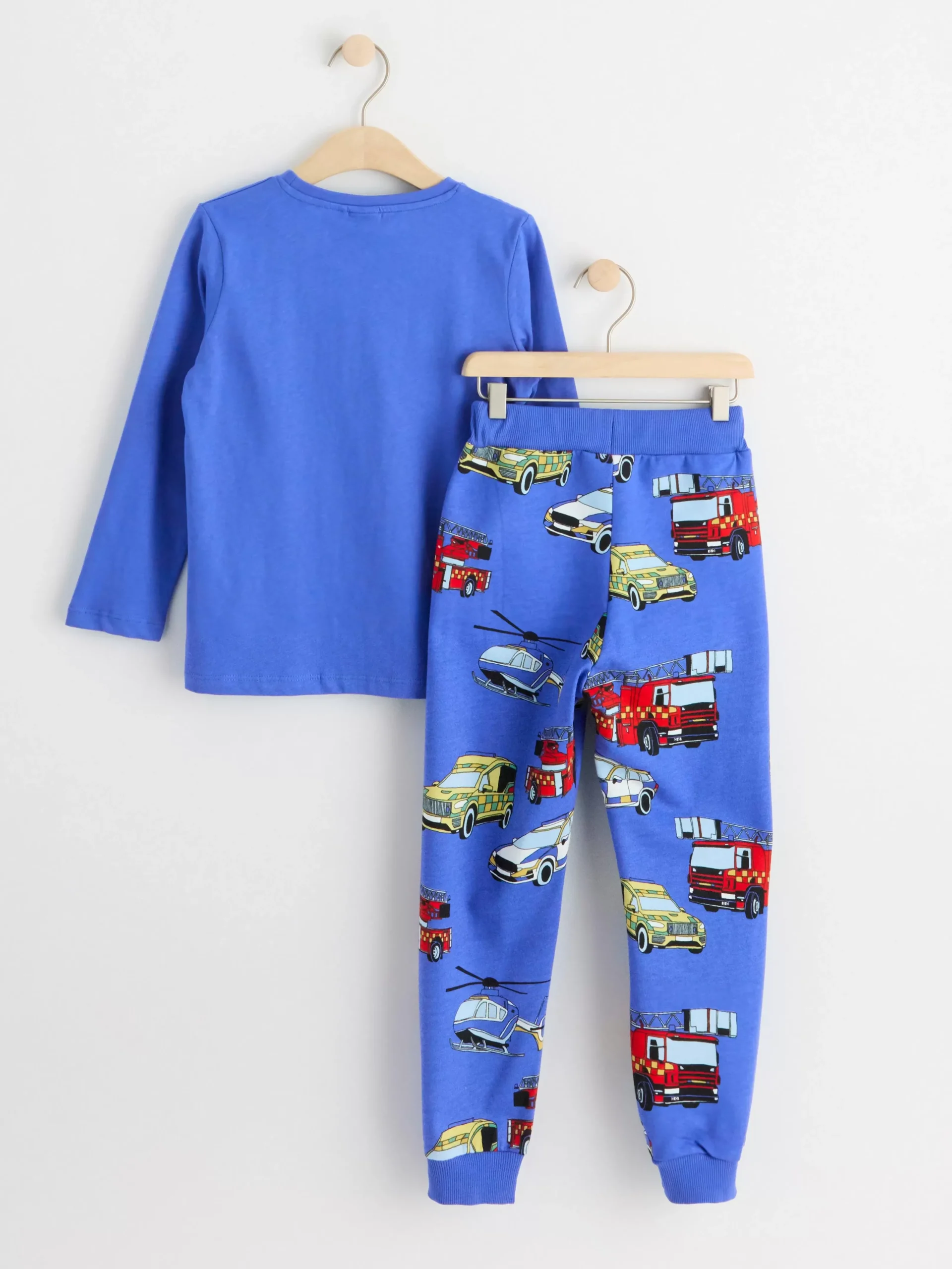 Toppar & T-Shirts>Lindex Set Med Langarmad Topp Och Mjukisbyxor Dk Blue