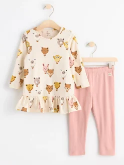 Set>Lindex Set Med Langarmad Tunika Och Leggings Light Beige