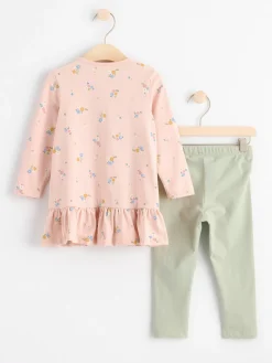 Set>Lindex Set Med Langarmad Tunika Och Leggings Light Dusty Pink