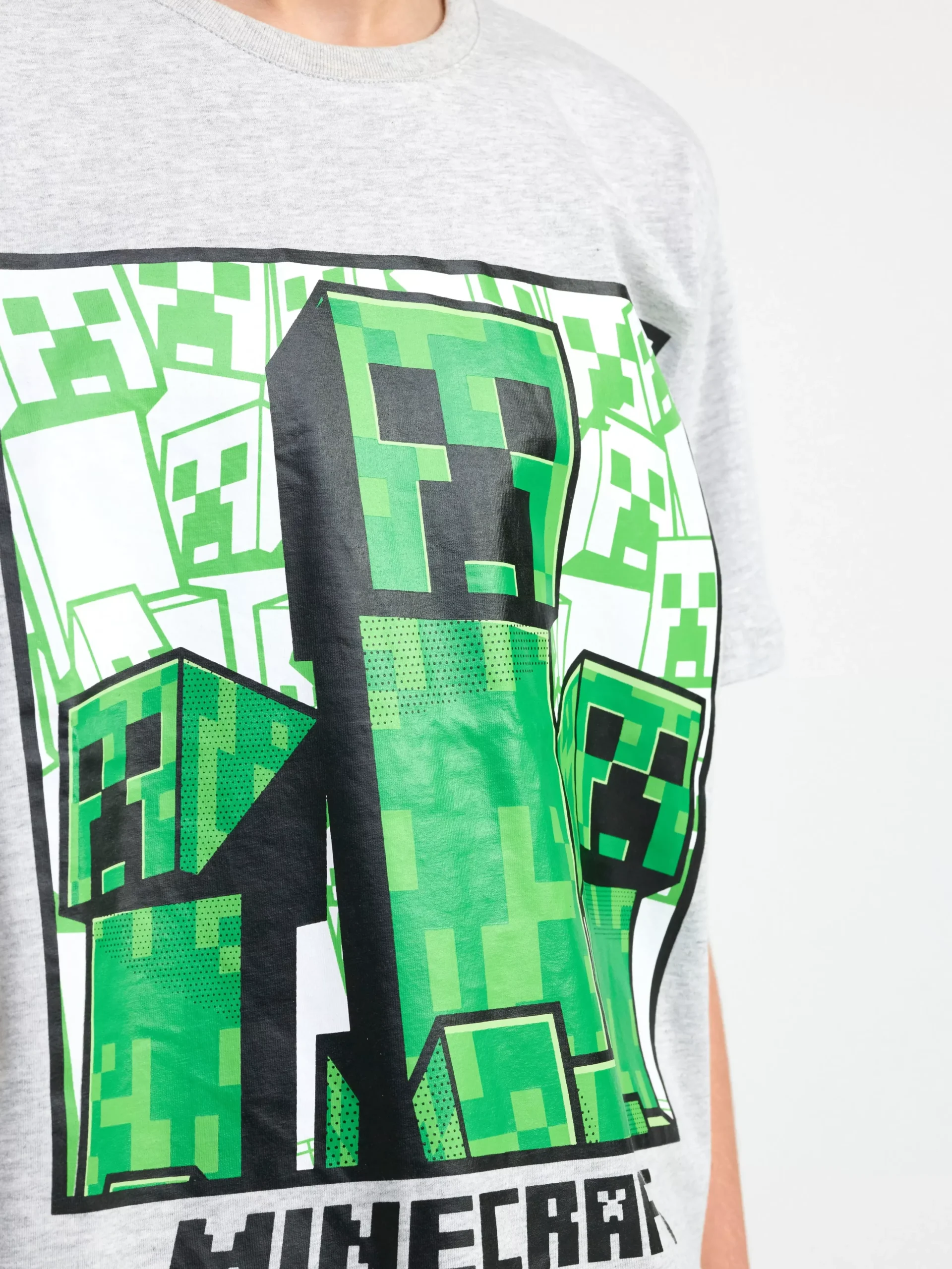 Nattplagg>Lindex Set Med Minecraft Black