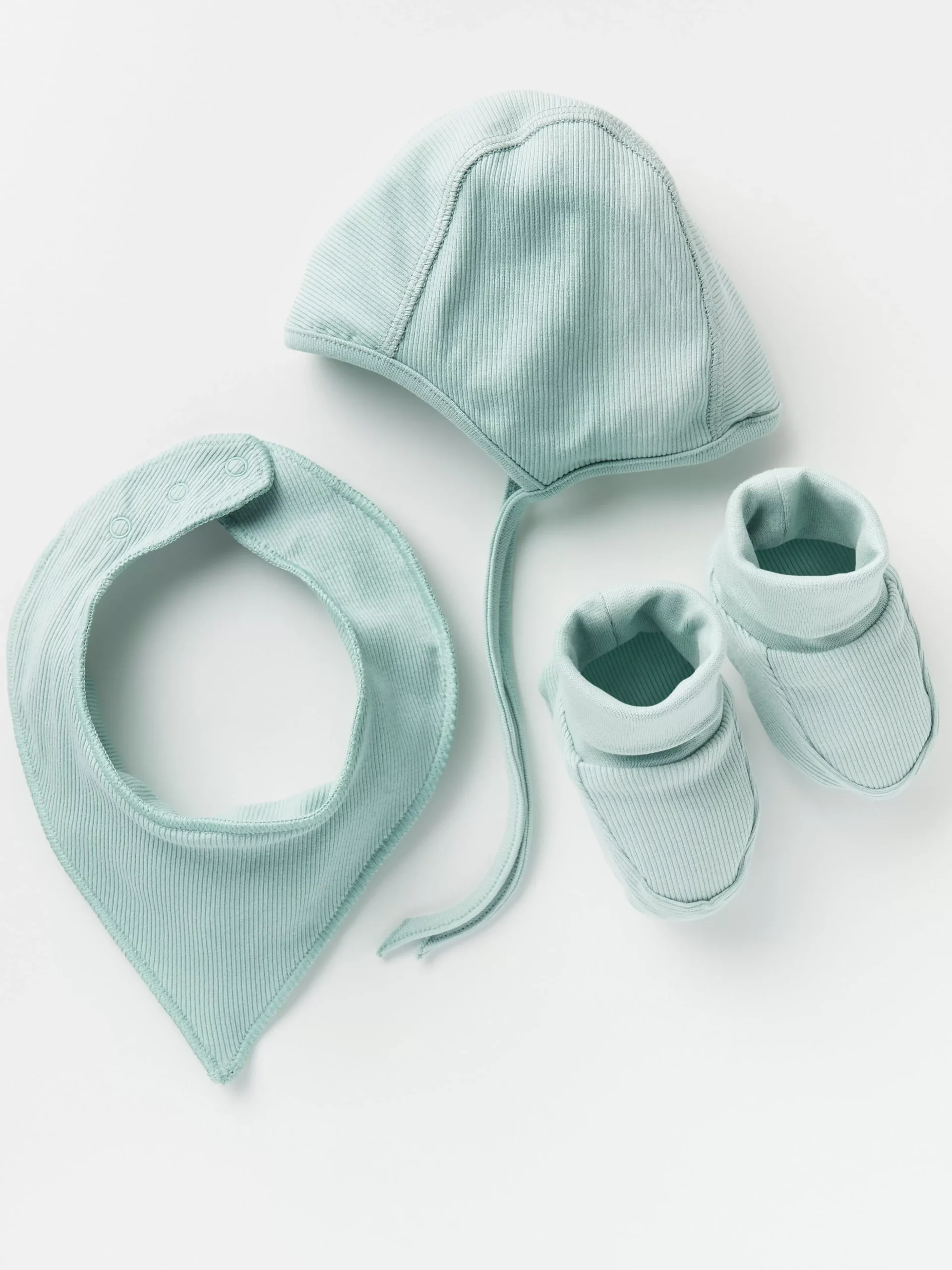 Accessoarer>Lindex Set Med Mossa, Scarf Och Footies Light Dusty Aqua