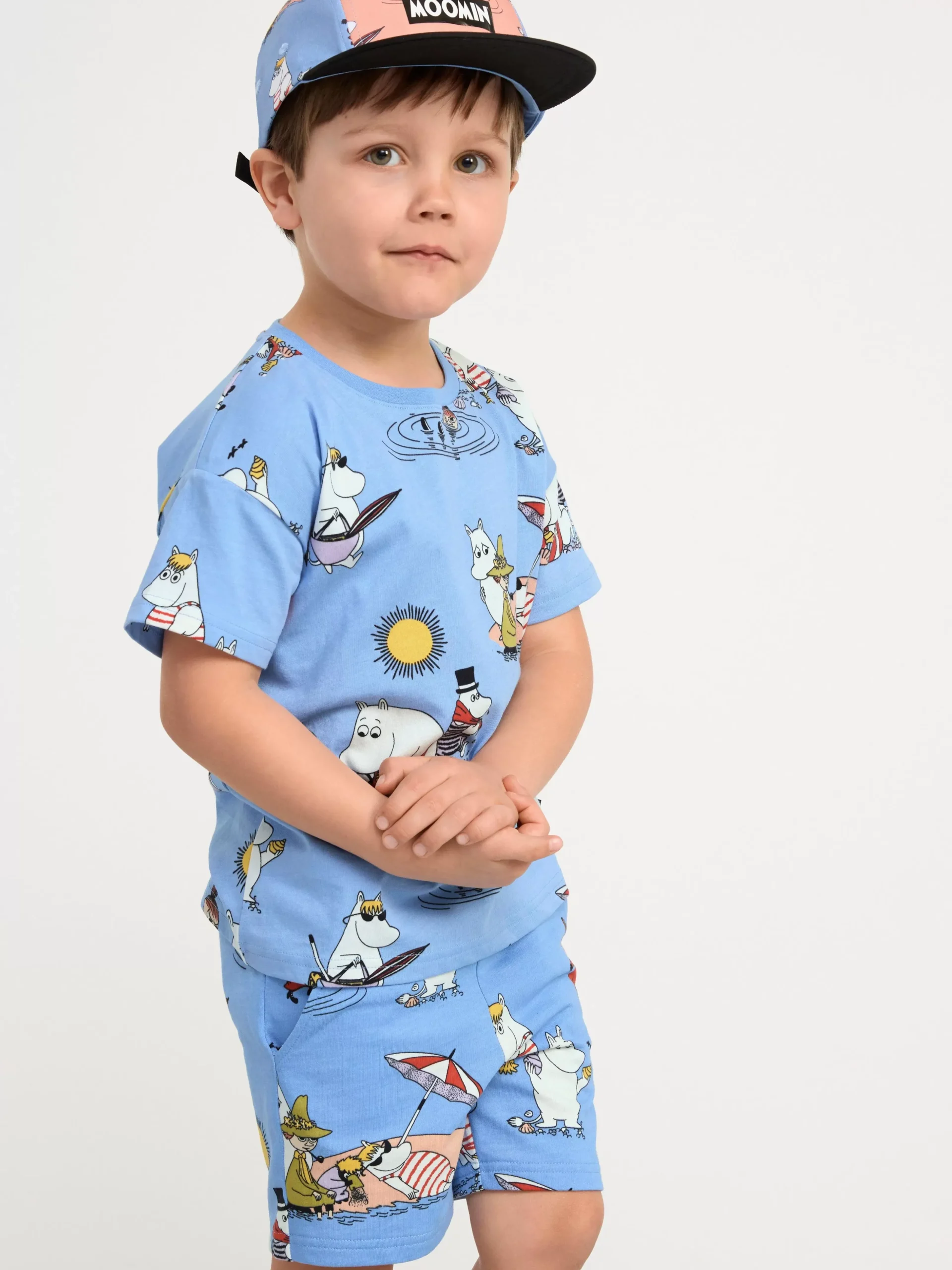 Toppar & T-Shirts>Lindex Set Med Mumin Lt Dusty Blue