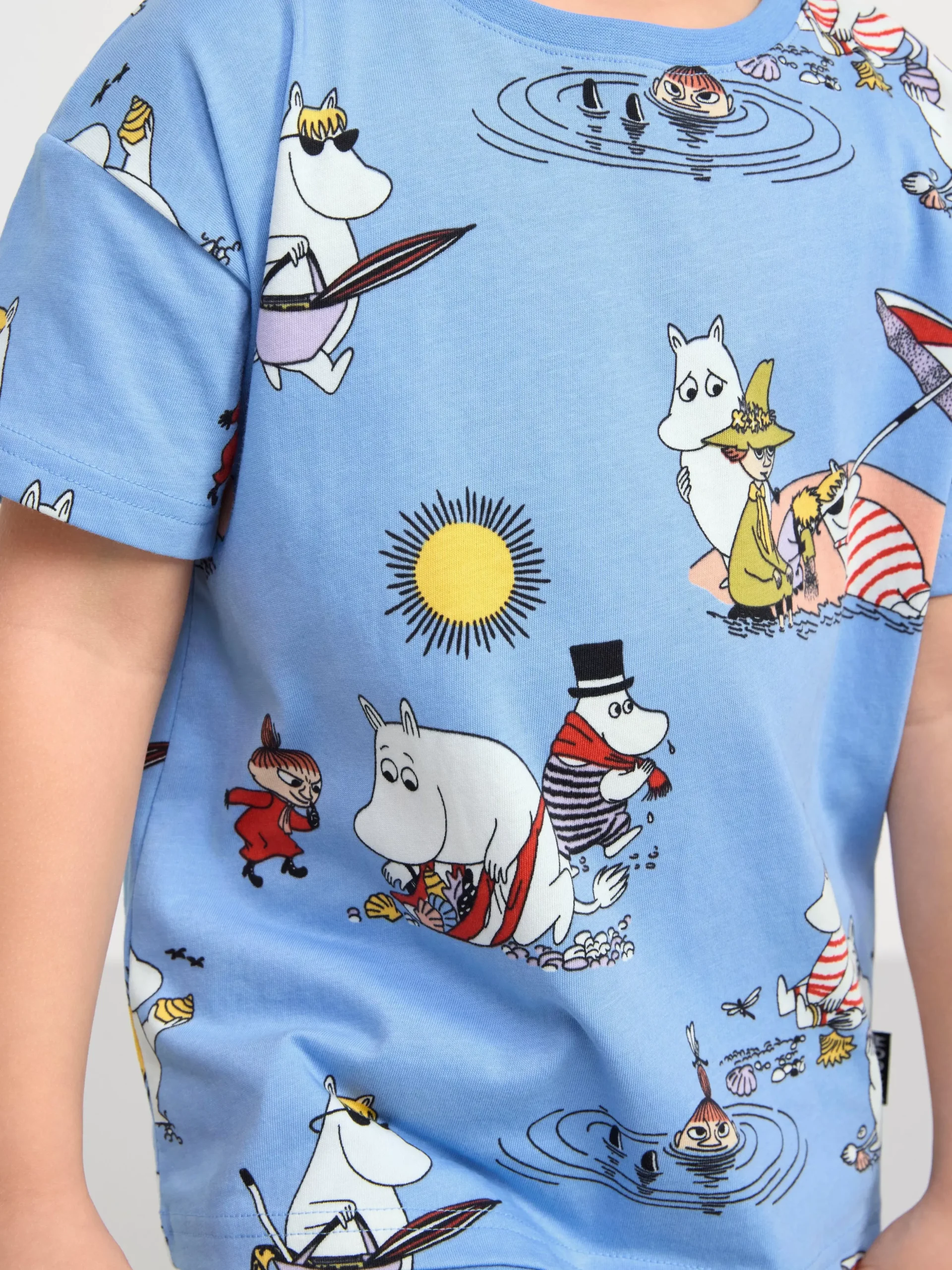 Toppar & T-Shirts>Lindex Set Med Mumin Lt Dusty Blue