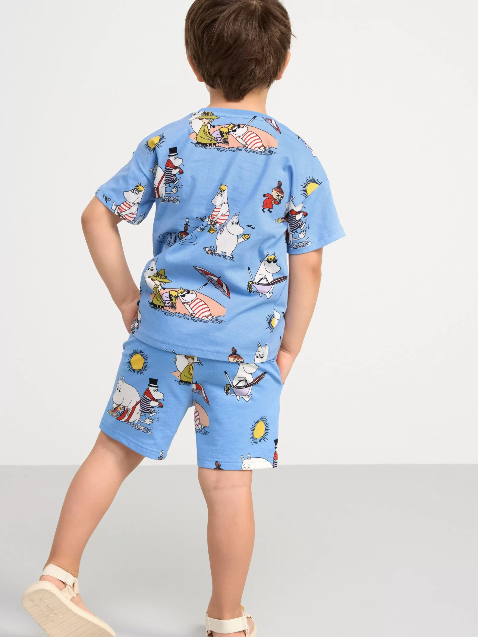 Toppar & T-Shirts>Lindex Set Med Mumin Lt Dusty Blue