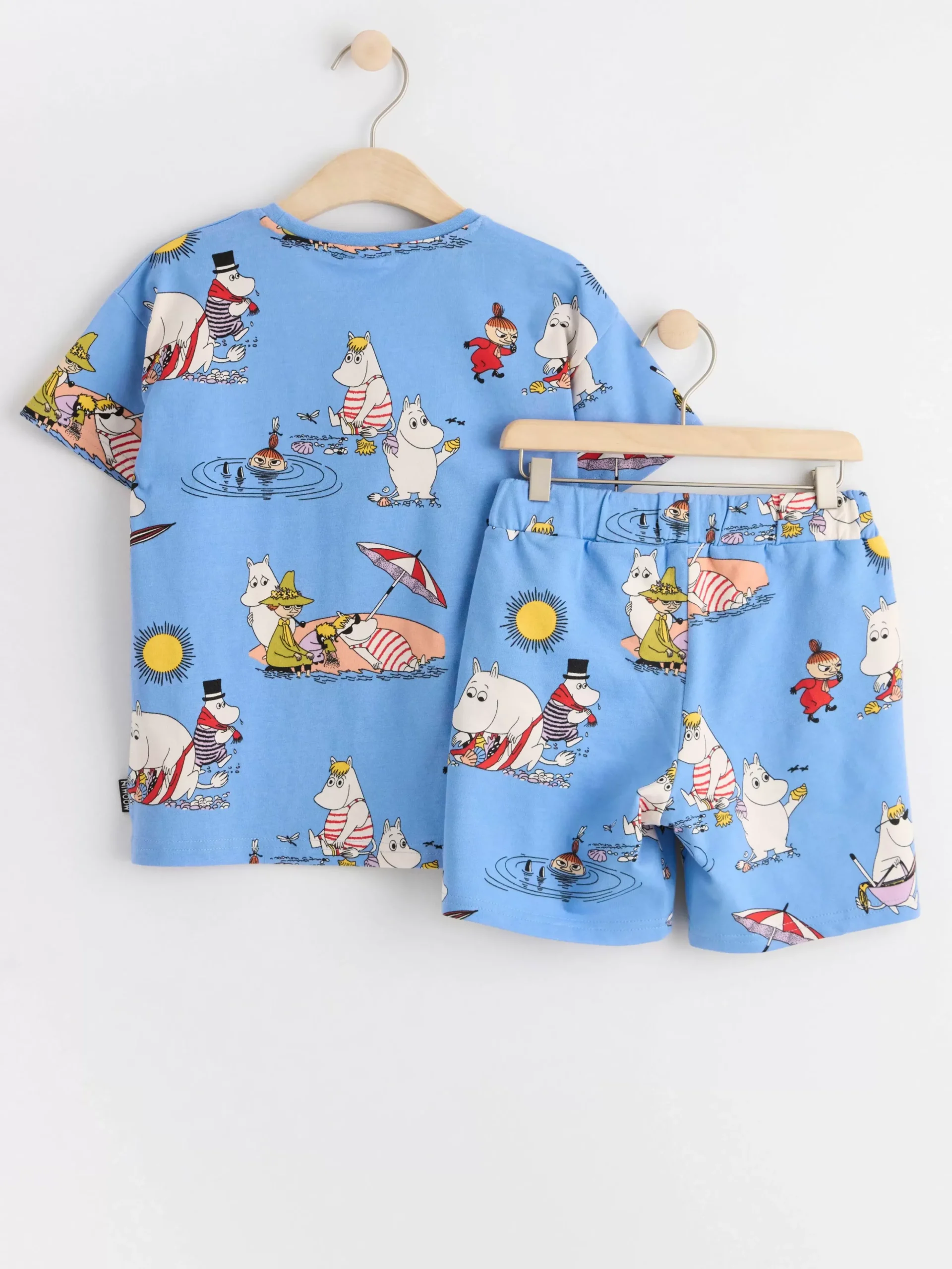 Toppar & T-Shirts>Lindex Set Med Mumin Lt Dusty Blue
