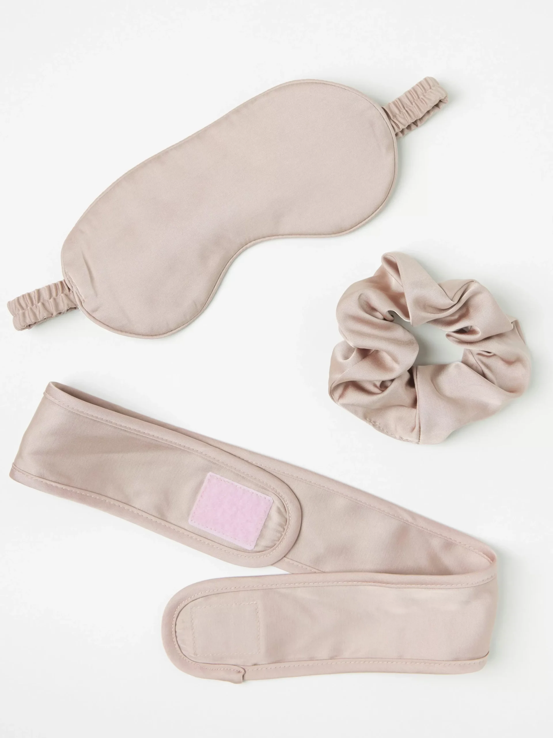 Nattplagg>Lindex Set Med Sovmask, Scrunchie Och Pannband Light Dusty Pink