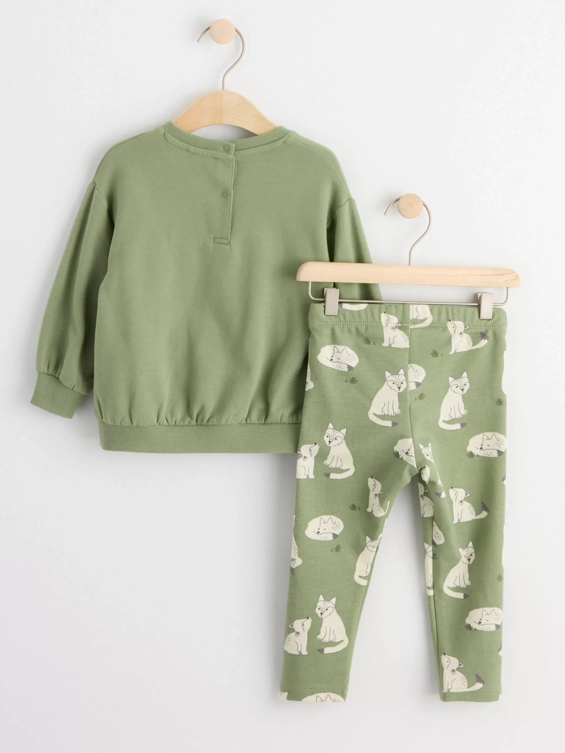 Set>Lindex Set Med Sweatshirt Och Leggings Dusty Green