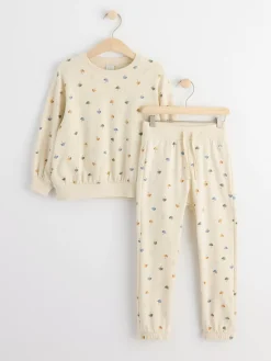 Set>Lindex Set Med Sweatshirt Och Mjukisbyxor Light Beige