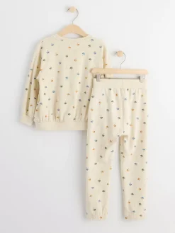 Set>Lindex Set Med Sweatshirt Och Mjukisbyxor Light Beige