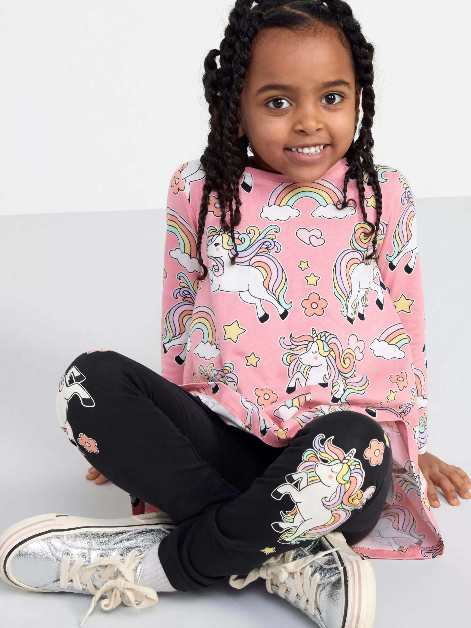 Byxor & Leggings>Lindex Set Med Tunika Och Leggings Pink