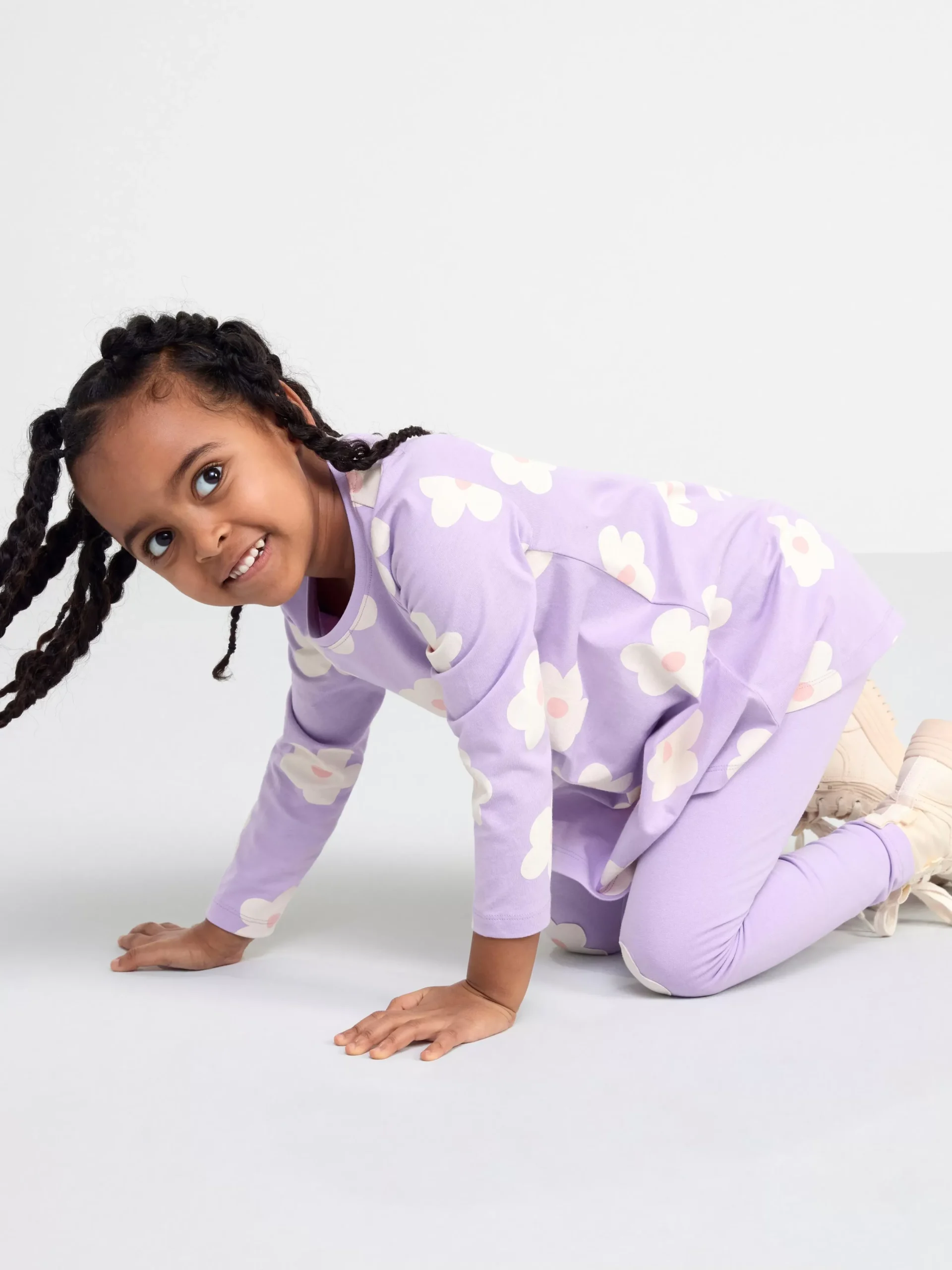 Byxor & Leggings>Lindex Set Med Tunika Och Leggings Light Lilac