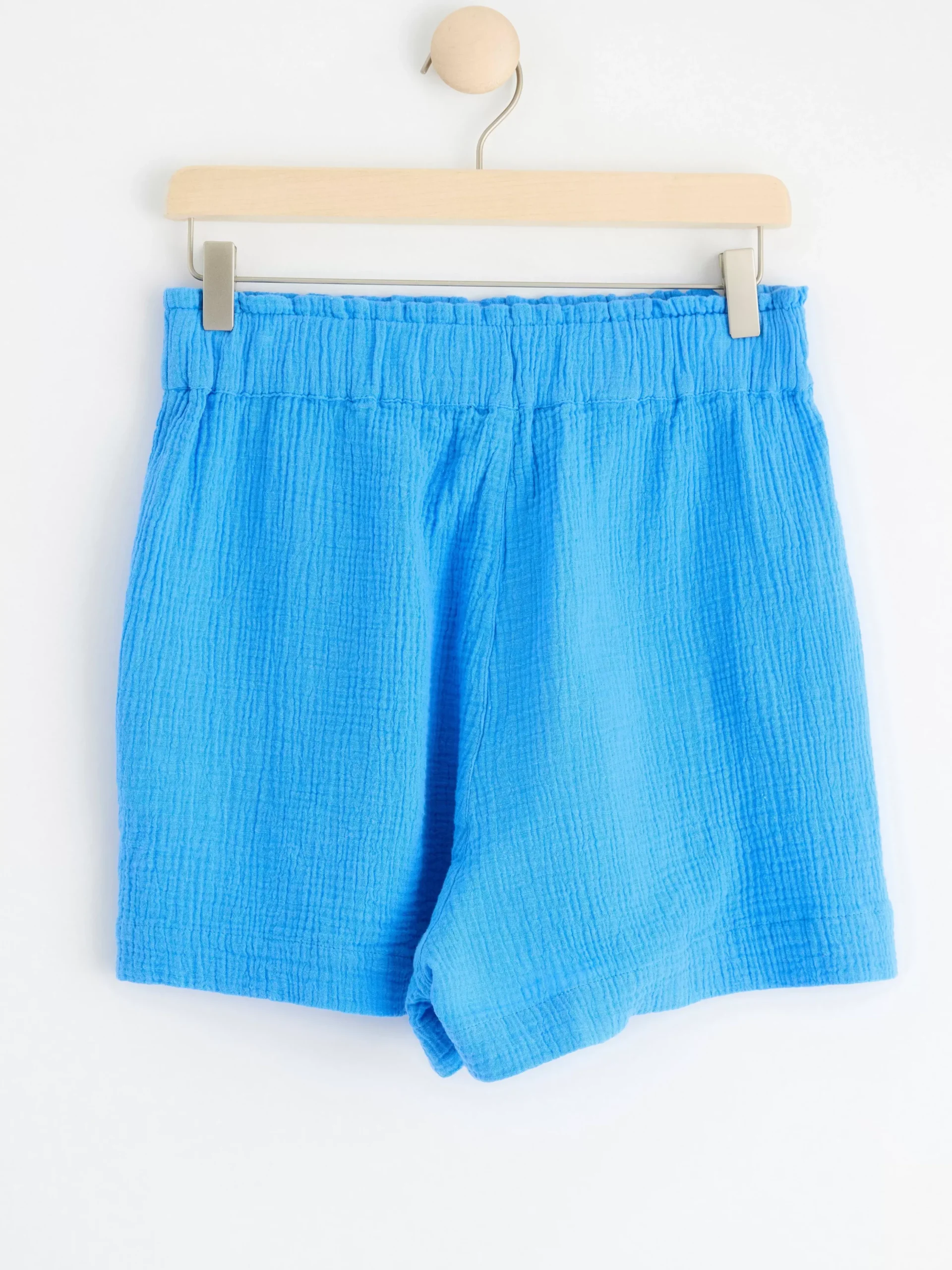 Shorts & Cykelbyxor>Lindex Shorts I Bomullsvav Light Dusty Blue