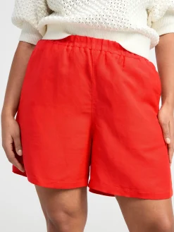 Shorts & Cykelbyxor>Lindex Shorts I Linneblandning Strong Red