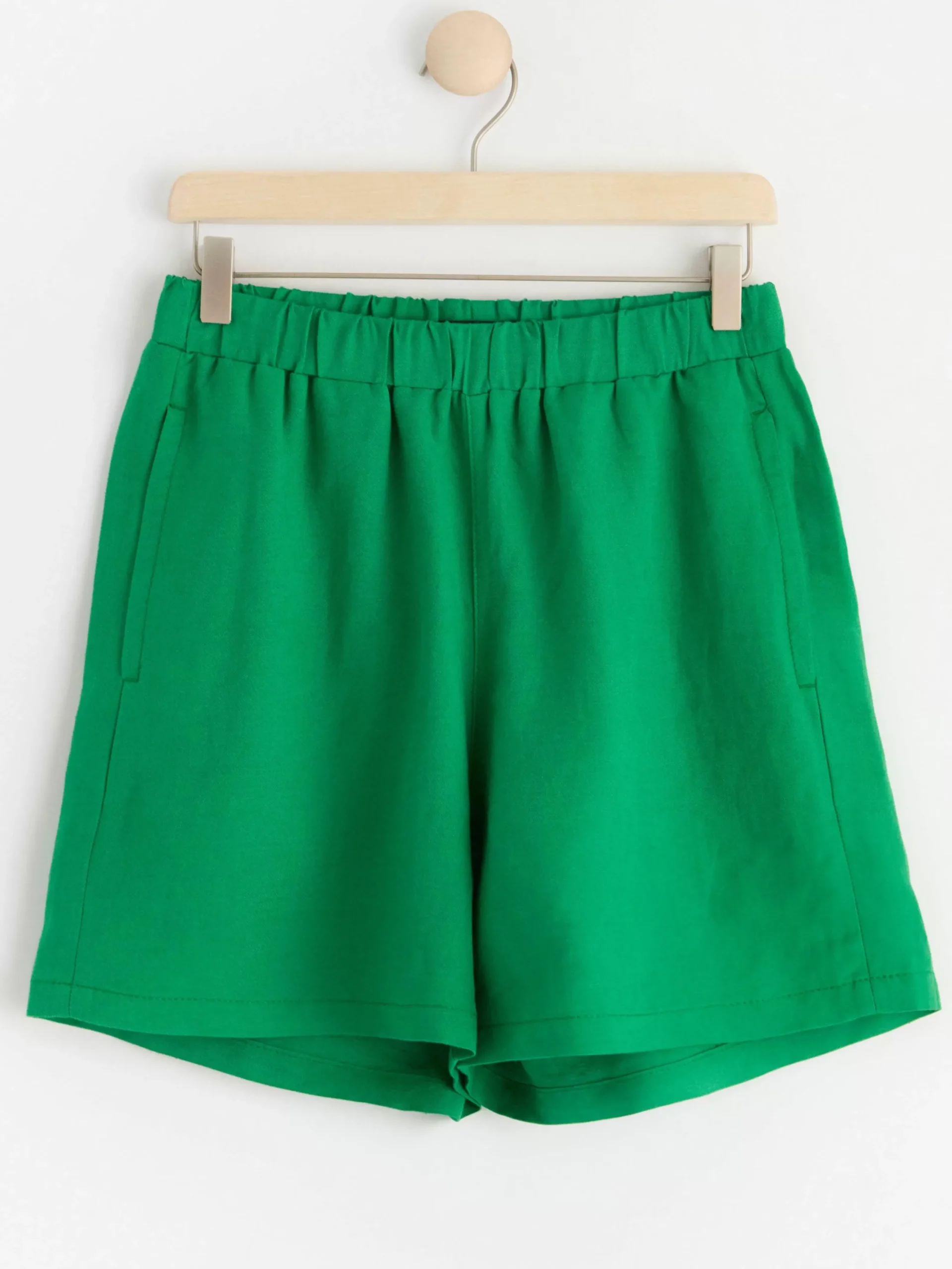 Shorts & Cykelbyxor>Lindex Shorts I Linneblandning Green