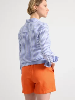 Shorts & Cykelbyxor>Lindex Shorts I Linneblandning Orange