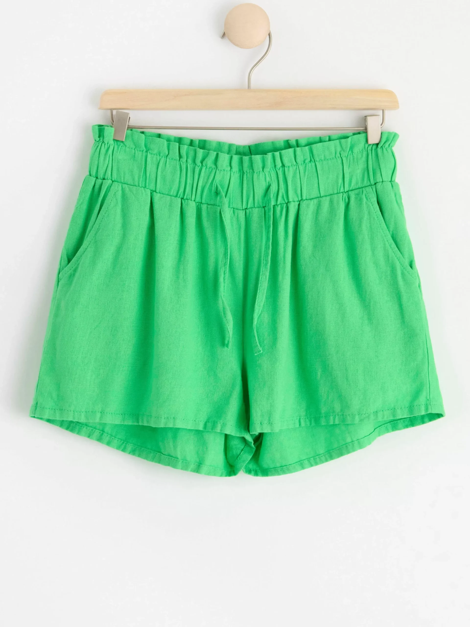 Byxor & Leggings>Lindex Shorts I Linneblandning Green