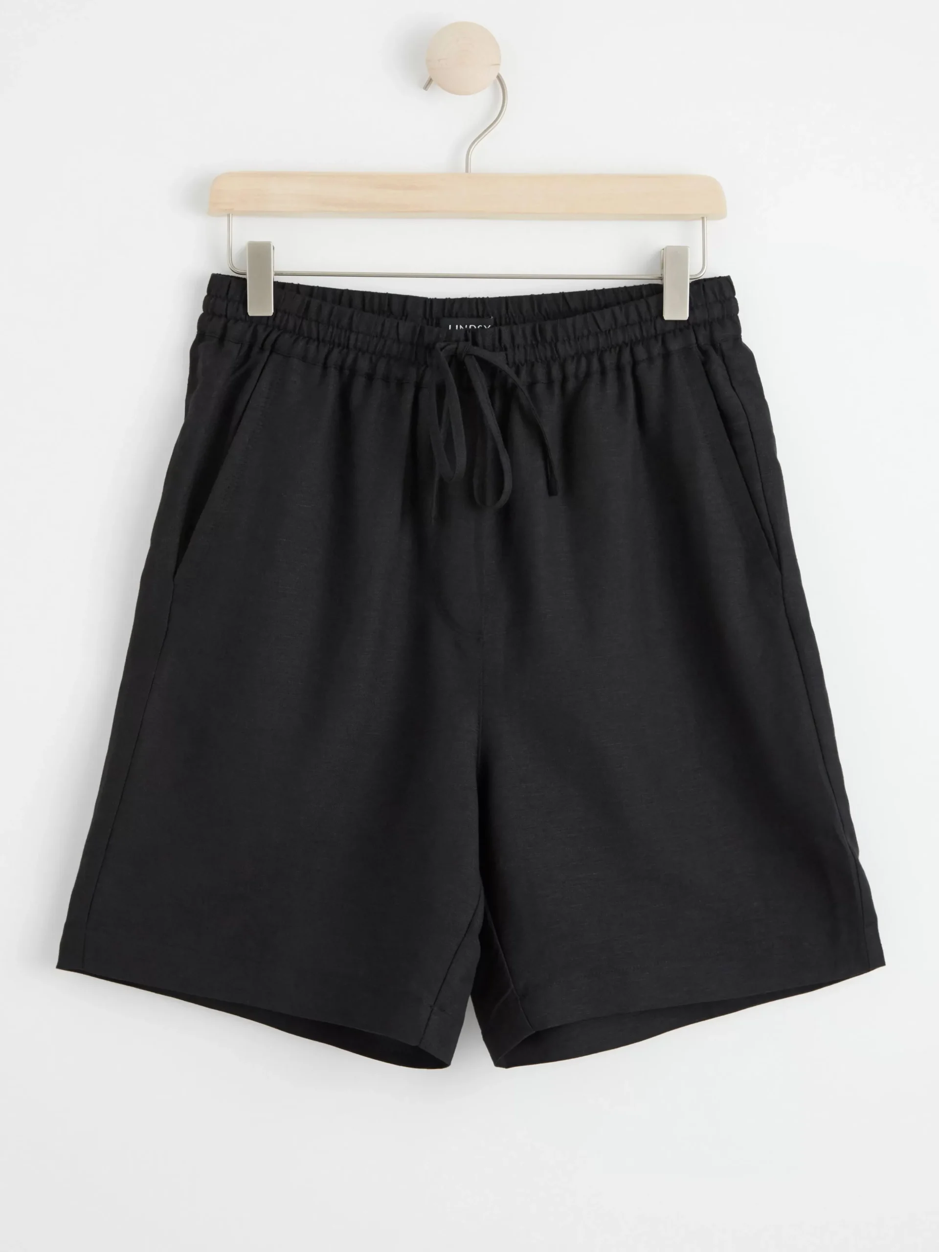 Shorts & Cykelbyxor>Lindex Shorts I Linneblandning Black