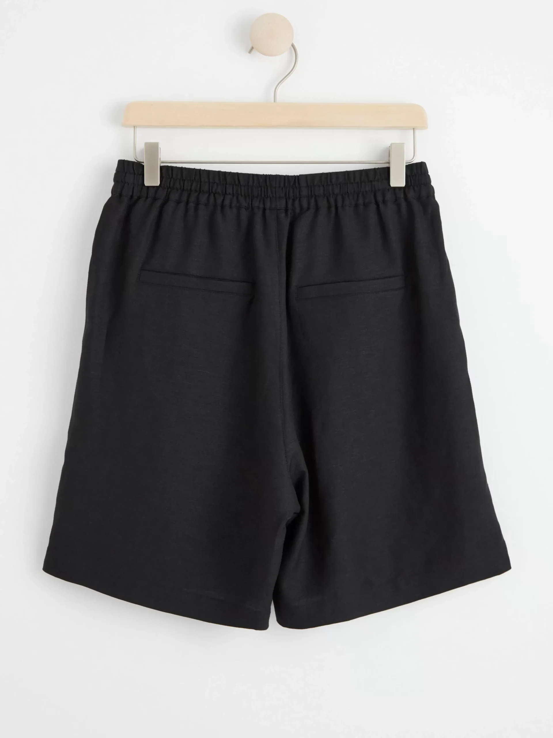 Shorts & Cykelbyxor>Lindex Shorts I Linneblandning Black