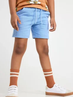Byxor & Leggings>Lindex Shorts I Slubtrika Lt Dusty Blue