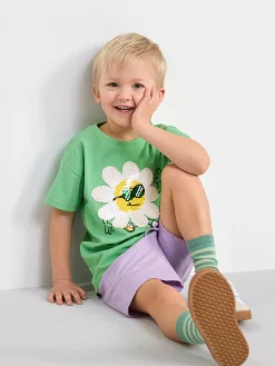 Byxor & Leggings>Lindex Shorts I Slubtrika Light Lilac