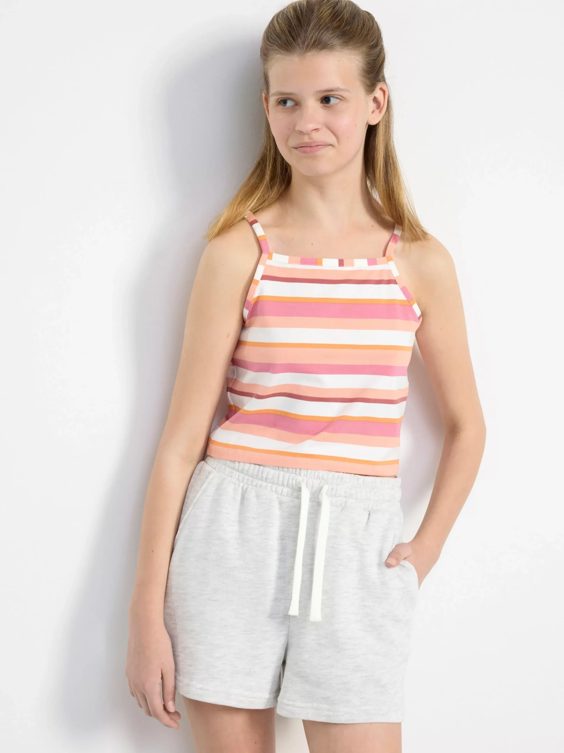 Byxor & Leggings>Lindex Shorts I Sweatshirtmaterial Grey Melange