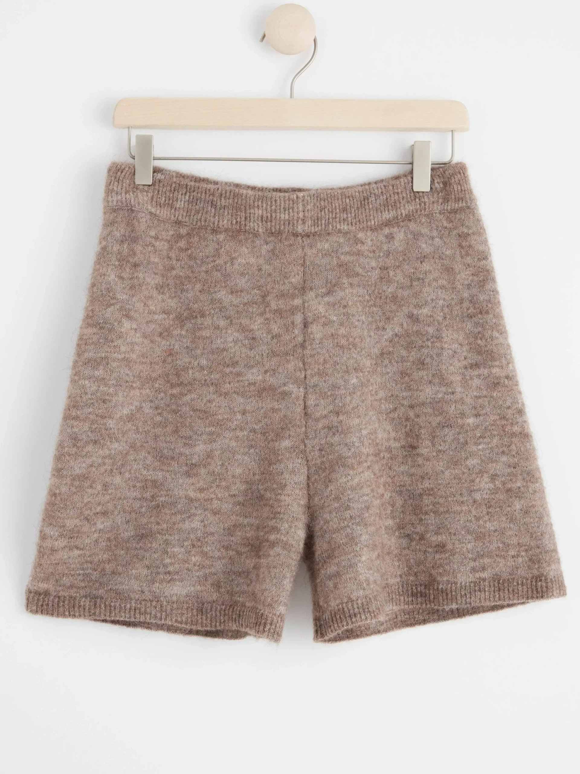 Nattplagg>Lindex Shorts I Ullblandning Brown Melange