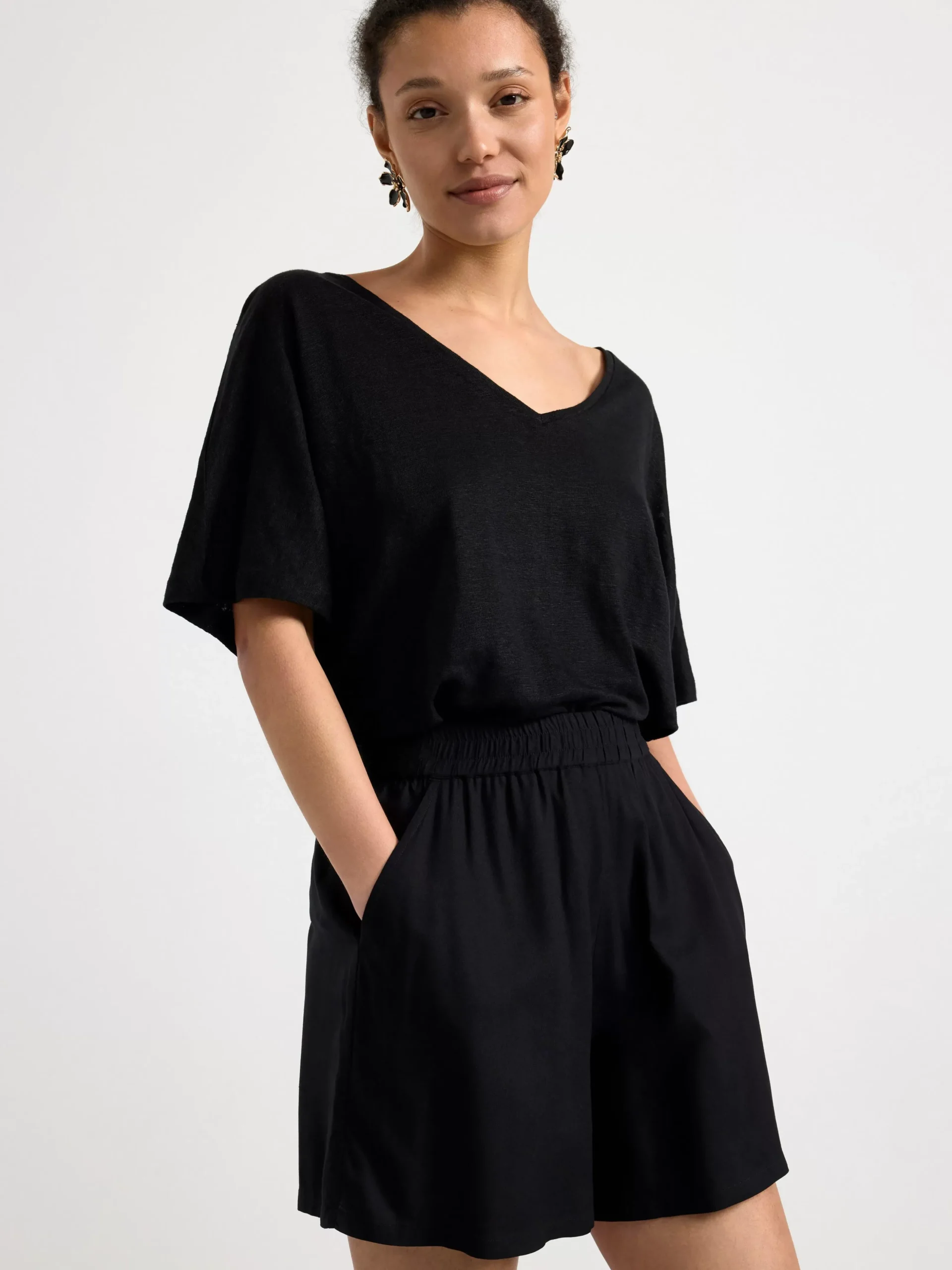 Shorts & Cykelbyxor>Lindex Shorts I Viskos Black