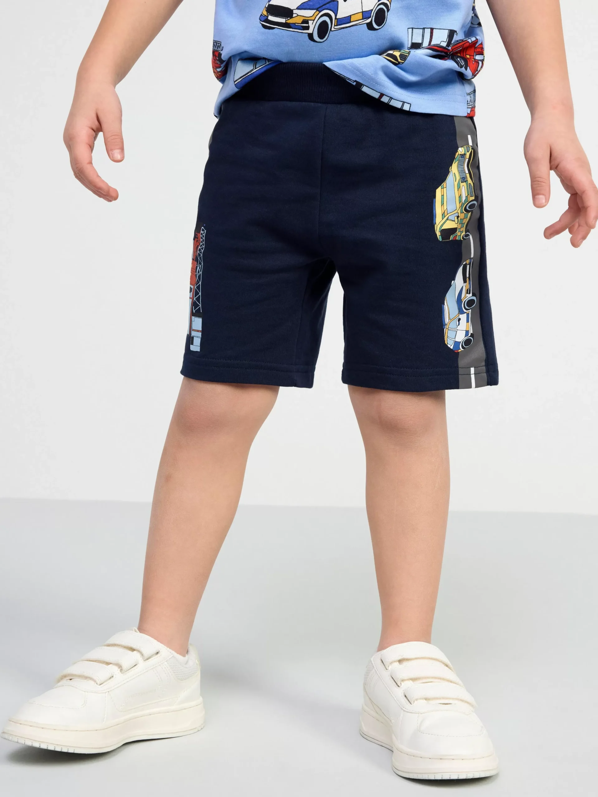 Byxor & Leggings>Lindex Shorts Med Bilar Dark Navy